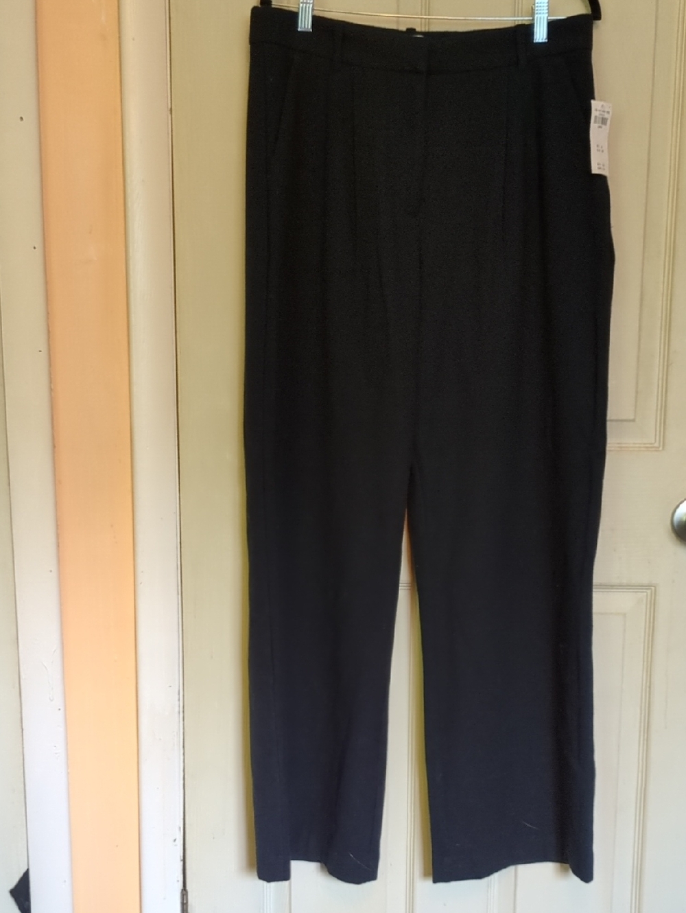 NWT Abercrombie Fitch Large Black Felt Trousers